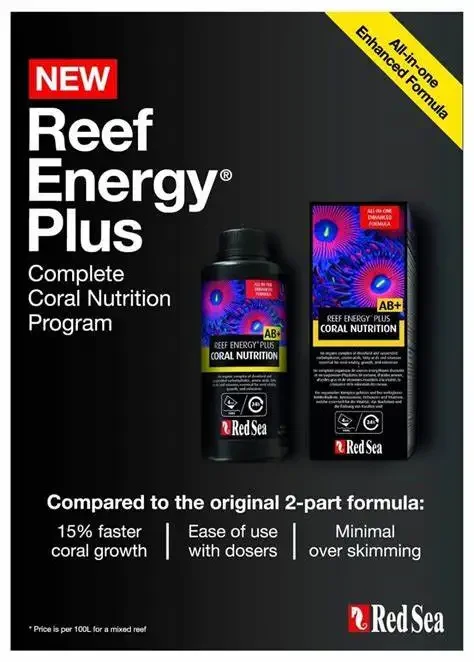 Red Sea REEF ENERGY PLUS  AB+  - Coral Food Liquid reseña y precio