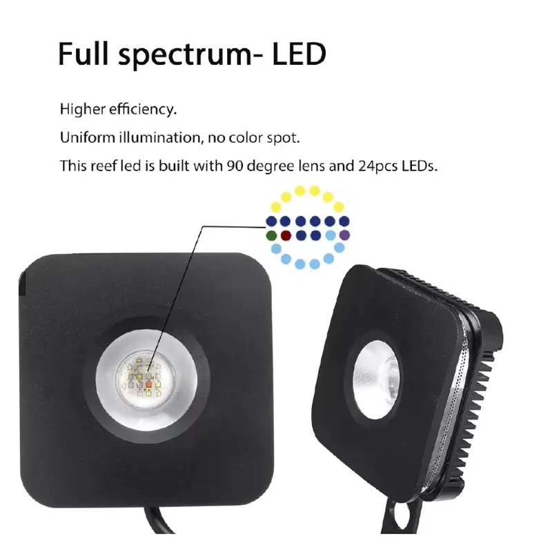 30W LED Aquarium Light for Sal - Marine Aquarium Hours reseña y precio