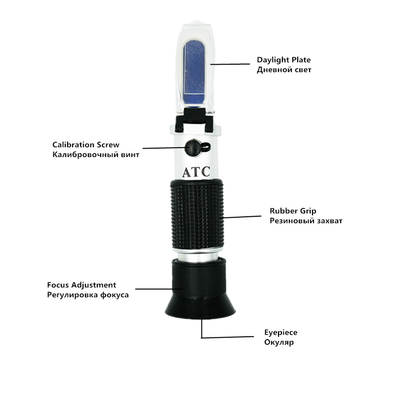 0-32% Sugar 0-28% Salt Portabl - Refractometer Salinity reseña y precio