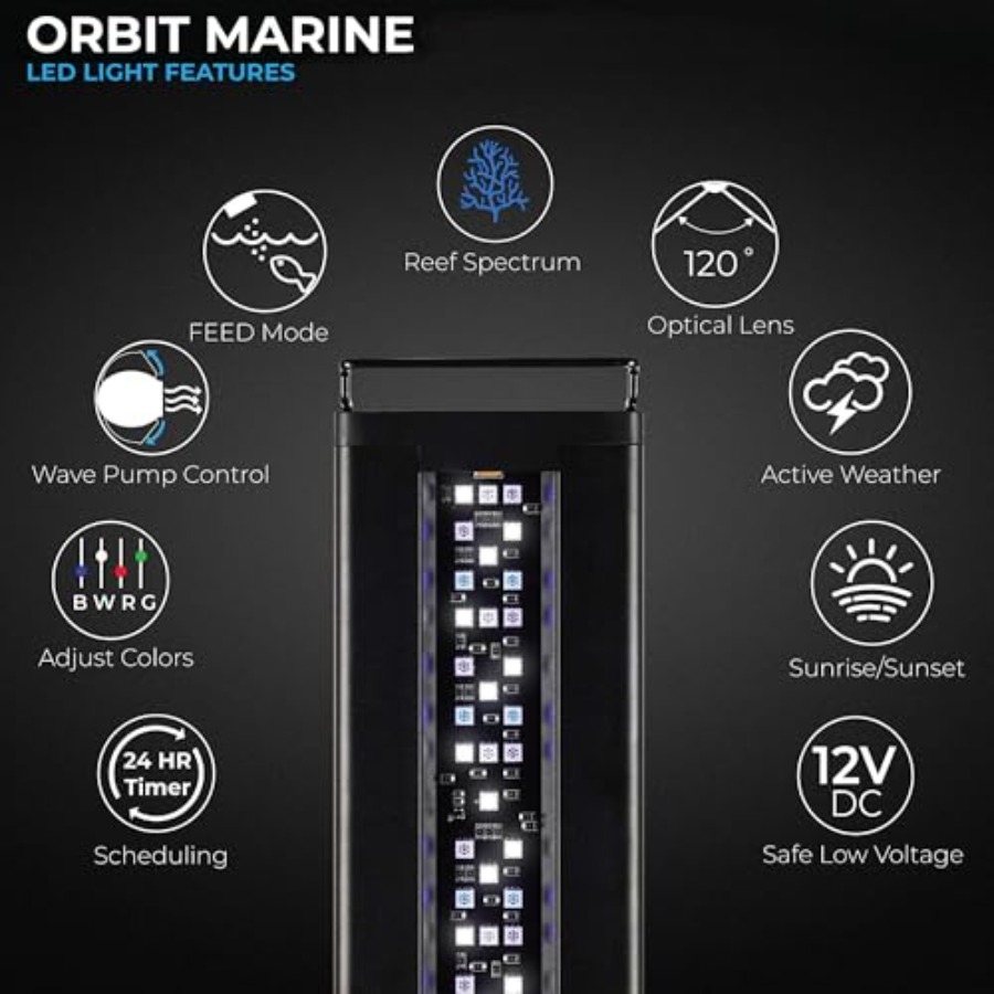 USA 24-36 Inch Orbit Marine LE - Marine Aquarium Hours reseña y precio
