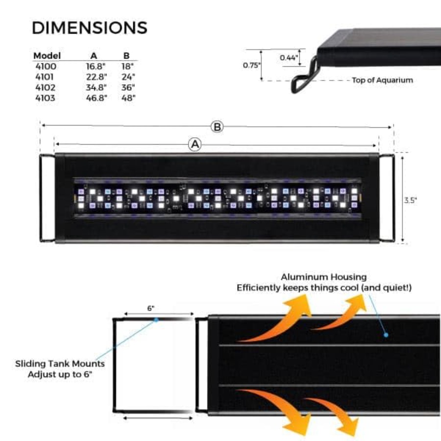 USA 24-36 Inch Orbit Marine LE - Marine Aquarium Hours reseña y precio