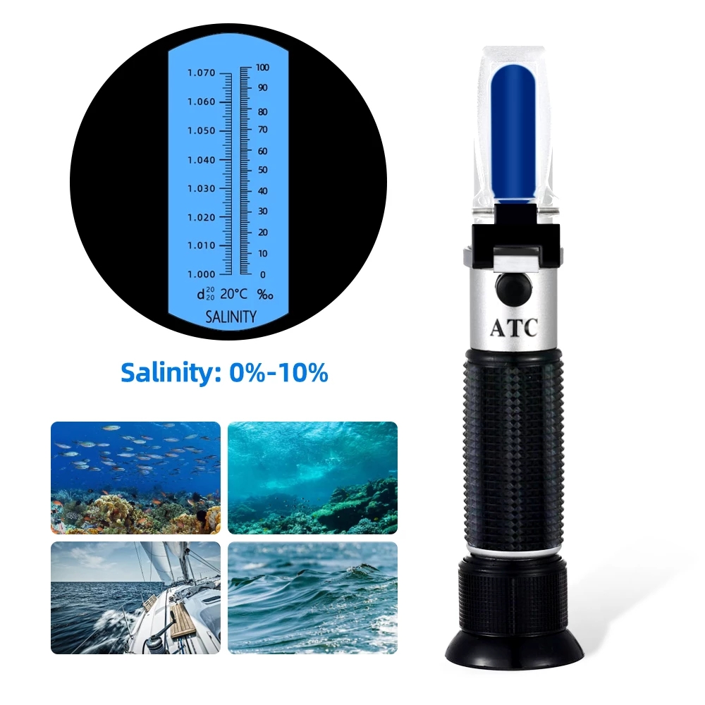 Salinity Refractometer 0-10% 1 - Refractometer Salinity reseña y precio