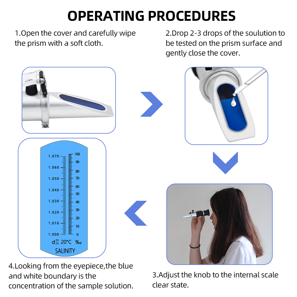 Salinity Refractometer 0-10% 1 - Refractometer Salinity reseña y precio