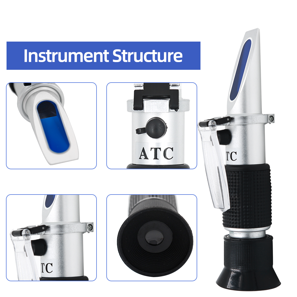 Brix Refractometer 2 in 1 Brix - Refractometer Salinity reseña y precio