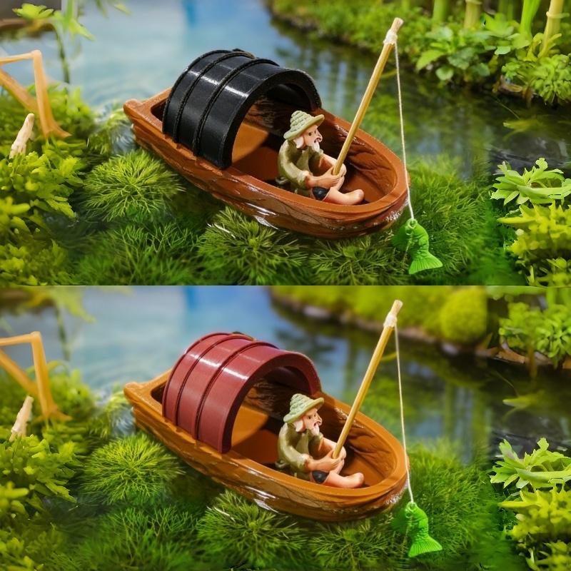 【S】1Set Fish Tank Pond Landsca - Aquarium Marina reseña y precio