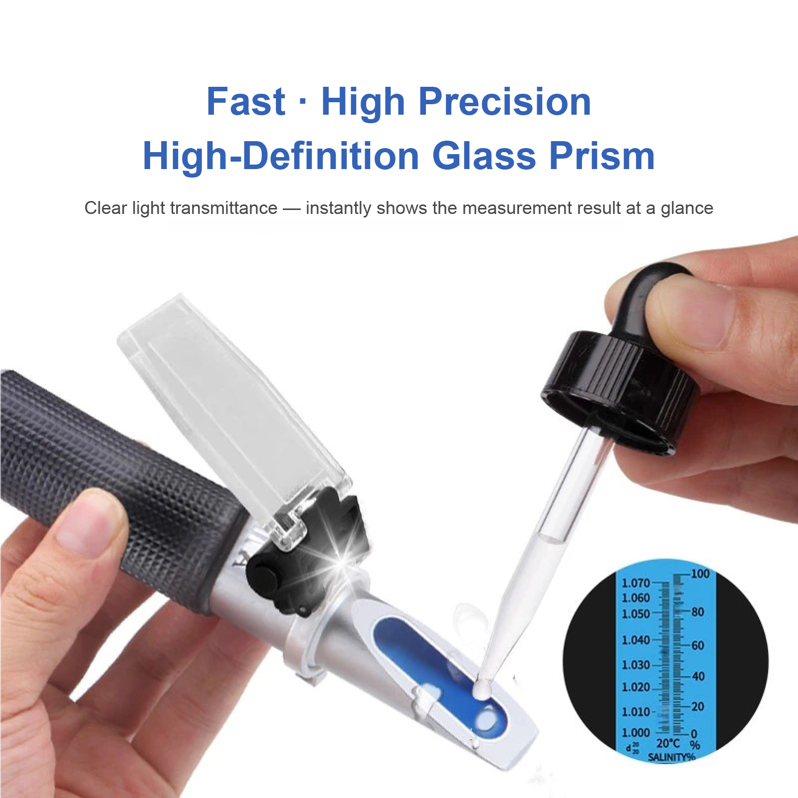 ATC Digital Salinity 0-28% 0-1 - Refractometer Salinity reseña y precio