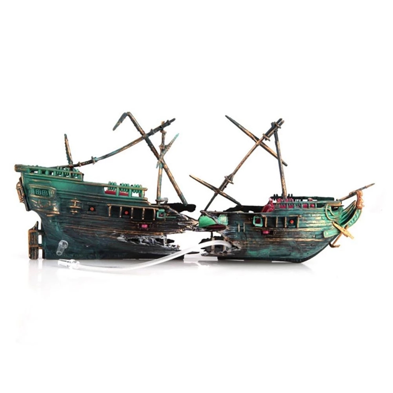 Large Aquarium Shipwreck Decor - Aquarium Marina reseña y precio