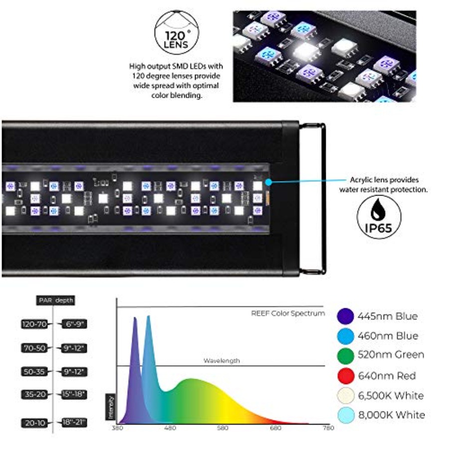 USA 48 - 60 Inch Orbit Marine  - Marine Aquarium Hours reseña y precio