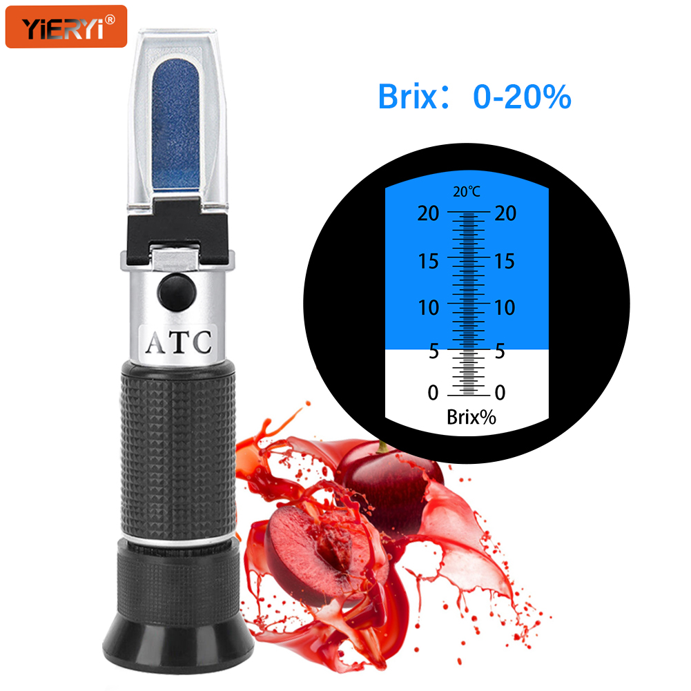 YIERYI Brix Refractometer 0-20 - Refractometer Salinity reseña y precio